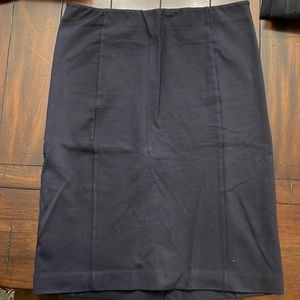 Ann Taylor navy blue stretch waist skirt